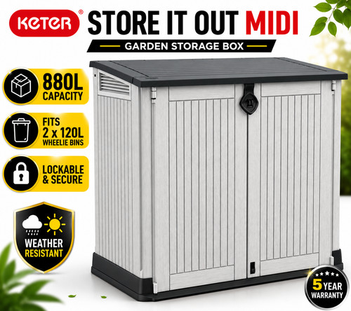 Keter 880l garden storage box - garden,